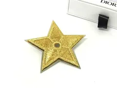 ■新品同様■ ChristianDior クリスチャンディオール スター 星 ピンバッチ ピンブローチ アクセサリー レディース ゴールド系 DK0884