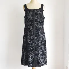 スーパービューティー ☆ 総柄 レース ビジュー ノースリーブ ワンピース 42