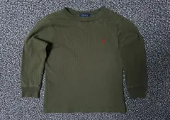 90 ポロ キッズ ラウンド 長袖Tシャツ