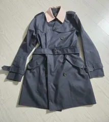 新品タグ付き COACH コーチ ラムファー付きグレー ロングコート 新品タグ付き COACH コーチ ラムファー付きグレー ロングコート