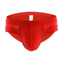 ブリーフ メンズ ローライズ 浅め 大きいサイズ 股間ポケット ビキニ フィット セクシー さらさら 光沢 無地 かっこいい スタイリッシュ 
黒 白 赤 黄 紺 ms7