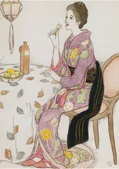 美品 掛け軸 竹下夢二筆「黒船屋」美人画 猫 大正ロマン 二重箱 美品 掛け軸 竹下夢二筆「黒船屋」美人画 猫 大正ロマン 二重箱