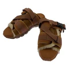 【美品】  Name. / ネーム | × Tomo & Co  AIR SOLE SANDAL / クッション エアソール スポーツ サンダル シューズ | 27 | ダークブラウン | メンズ