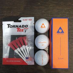【新品未使用品】Tornado Tee トルネードティー 5本入り＋Attomax SOFT アトマックス ソフト　1スリーブ（3球入）最強ぶっ飛びセット　(大崎店）o00019
