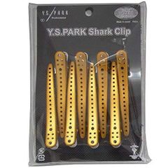 Y.S.PARK シャーク<サメ>クリップ 8本入 ゴールドメタル ブランド: Y.S.PARK