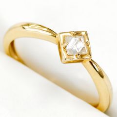美品 アガット クラシック K18YG リング 指輪 9号 D0.05 1.5g - メルカリ