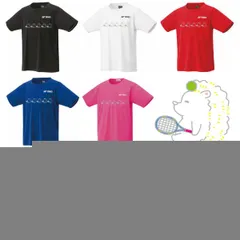 YONEX(ヨネックス) Tシャツ ドライ 半袖 ソフトテニス【ラインデザイン】【ハリネズミ】【遠くを見つめて ひとやすみ】【16500】【LINE-19】練習用 練習着 レッド
