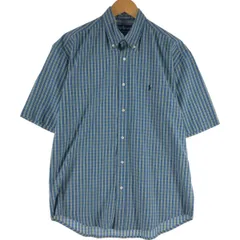 古着 ラルフローレン Ralph Lauren YARMOUTH 半袖 ボタンダウン チェックシャツ メンズM相当/eaa539489