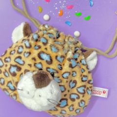 【完売品】 NICI ニキ フィギュア フェイスポーチ ブルーレパード