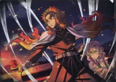 【中古】クリアファイル 煉獄杏寿郎＆甘露寺蜜璃 煉獄杏寿郎の使命イラスト第二弾 A4クリアファイル 「テレビアニメ 鬼滅の刃 無限列車編×ufotable Cafe×マチ★アソビCAFE」