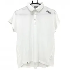 ★特価★【美品】アディダス 半袖ポロシャツ 白 adipure 無地  レディース Ｍ/Ｍ ゴルフウェア adidas