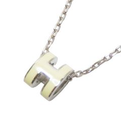 エルメス　ＨＥＲＭＥＳ　ミニポップアッシュ　ネックレス　ジョーヌスフレペールｘシルバー金具　未使用品