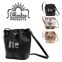 THEATRE PRODUCTS シアタープロダクツBUCKET SHOULDER BAG バケット ショルダーバッグPANFELD M寸 CL220910 オールシーズン 全3色 ブラック ホワイト ブラウン 送料無料 