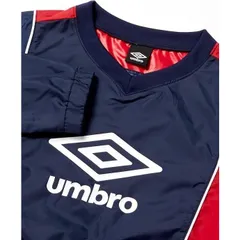 [アンブロ] ウィンドブレーカー サッカー ピステ 防風 はっ水 オールシーズン対応 ジュニア キッズ 子供用 ネイビーレッド(UF4FWB40MB