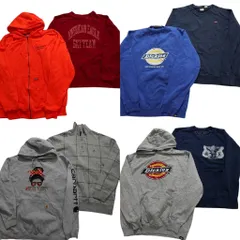 古着卸 まとめ売り ブランドMIX スウェット 8枚セット (メンズ XL ) リーバイス ディッキーズ ノーティカ 中古 古着 NB8629