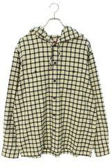 シュプリーム 22SS Mini Plaid Hooded Shirt ミニプレイドフード付き