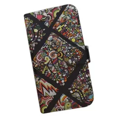 手帳型 スマホケース ステンドグラス アート カラフル 302