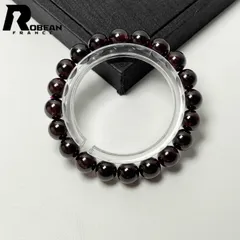 【限定一点】 絶賛 EU製 ★ROBEAN・ワイン色ロードライトガーネット★パワーストーン ブレスレット 天然石 幸運 お守り プレゼント1  ギフト 9.8-10.1mm M0602349