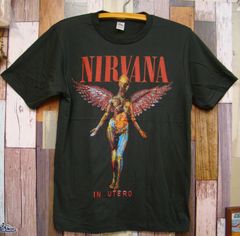 新品インユーテロ【Nirvana】ニルヴァーナ★BunnyバンドTシャツ