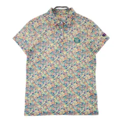 サイズ：1 JACK BUNNY ジャックバニー LIBERTY 半袖ポロシャツ 小花 総柄 ホワイト系 [240101309930]# ゴルフウェア レディース ストスト