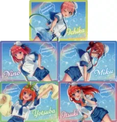【中古】紙製品 全5種セット ブラインドコレクションシート 「きゃらっとくじ 五等分の花嫁∬～スプラッシュサマー!～」 P賞