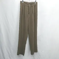 ◇ ⊂ ミームセレクト ツータック　シンプル スラックス サイズS ブラウン系 レディース E  【1505220001558】