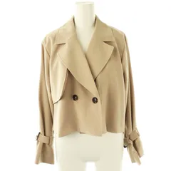 コヒナ COHINA バックフレアショートトレンチコート スプリングコート F ベージュ /DF ■OS