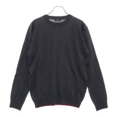 Paul Smith COLLECTION (ポールスミス コレクション) ウール 裾ライン クルーネック 長袖 ニット セーター グレー PN-EE-73205のサムネイル