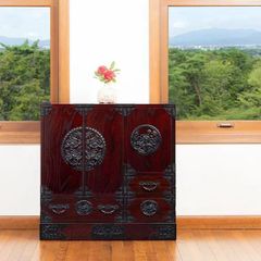 ☆鎌倉彫（手彫り）総桐 ☆漆塗り高級和箪笥 - メルカリ