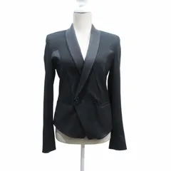 マックス&コー MAX&CO. 美品 テーラードジャケット ブレザー 切替 黒 ブラック 38 約M