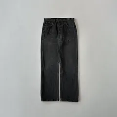 90s USA製　リーバイス501 ブラックデニム　後染め　赤文字　刻522 R2169