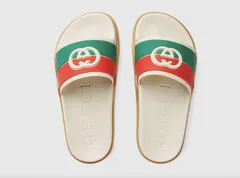 【新品 29cm】GUCCI 655461 シェリーライン グッチ インターロッキングG 希少サイズ シャワーサンダル スライドサンダル