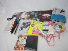  中古品 嵐 櫻井翔 のみ LIVE TOUR Beautiful World LIVE TOUR Popcorn 他 うちわ パンフレット ペンライト クリアファイル DVD 等 グッズ