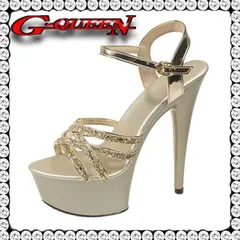 【新品】71415【金】プラネットグリッターラメヒール パンプス サンダルキャバ ミュール サンダル ハイヒール パンプス ドレス 結婚式 パーティ お呼ばれ披露宴にもお勧めです 【22.5cm】【23.0cm】【23.5cm】【24.0cm】【24.5cm】