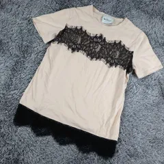 [be blumarin] ブルマリン   カットソー カッティングレース アイボリー バイカラー ブルマリンのサムネイル