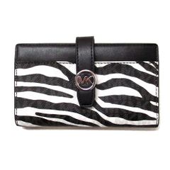 【新品 未使用】MICHAEL KORS マイケルコース アウトレット 財布 ミディアム シグネチャー ロゴ ウォレット 二つ折り財布 35S5SGRF8I BLACK