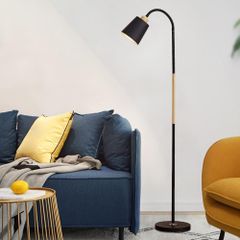北欧風 フロアスタンドライト 110V-120V モダン スタンドライト LED対応 照明 フロアランプ おしゃれ 室内照明 レストラン/寝室/仕事/等に最適 電球なし 1灯 ブラック 湾曲
