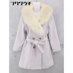 ■ ◎ MAJESTIC LEGON マジェスティックレゴン フェイクファー 長袖 コート サイズM ホワイト レディース  【1103100016205】のサムネイル