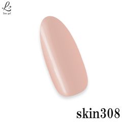 カラージェル スキンカラー 308 ジェルネイル 国産 化粧品登録 プロ グレージュ LED/UVライト対応 5g リノジェル くすみ 似合わせ肌色