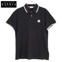 MONCLER モンクレール 101-092-83278-00 スリムフィット ダブルライン 半袖ポロシャツ/ XL