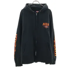 【入手困難‼︎】ハーレーダビッドソン◎メキシコ製 フルジップ パーカー D15 ブランド古着】スウェットフルジップパーカー（スウェット