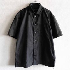 【雰囲気抜群】ISSEY MIYAKE MEN【レギュラーカラー シャツ】 ブラック イッセイミヤケメン 25050460