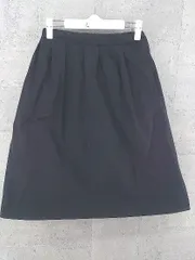 ◇ BEAUTY&YOUTH UNITED ARROWS ウエストゴム 膝下丈 ミモレ丈 フレア スカート ブラック * 【1002797623362】