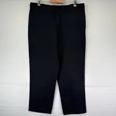 古着 ディッキーズ Dickies ワークパンツ 874 ワンポイントロゴ 長ズボン チノパン 大きいサイズ ジップフライ w38 L30  ブラック メンズ