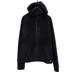 FILA ジップアップ ボアフリース ジャケット S ブラック フィラ フード 古着卸 アメリカ仕入 a603-6416