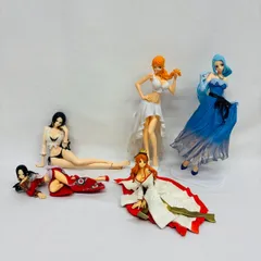 ワンピース プライズ フィギュア 5体 まとめ セット ハンコック ナミ ビビ / ONE PIECE CREATOR LADY EDGE GLITTER
