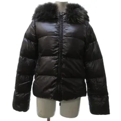 デュベティカ DUVETICA 美品 ADHARA フーディーダウンジャケット 長袖 ナイロン 茶 ブラウン 38 約M MFG-1035R