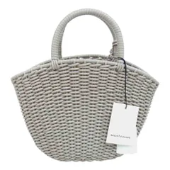 beautiful people ビューティフルピープル ハンドバッグ TUBE KNITTING BASKET S チューブ ニット バスケット グレー系 F【中古】のサムネイル