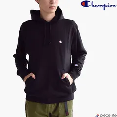 正規取扱店チャンピオン パーカー Champion スウェット クルーネック 裏起毛  メンズ レディース 男女兼用 定番 カジュアル S M L XL XXL C3-Y139 090ブラック（裏起毛）