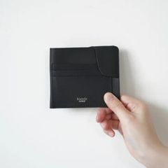 HushTug ピュアシュリンクレザー マネークリップ ブラック - メルカリ